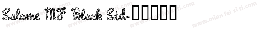 Salame MF Black Std字体转换